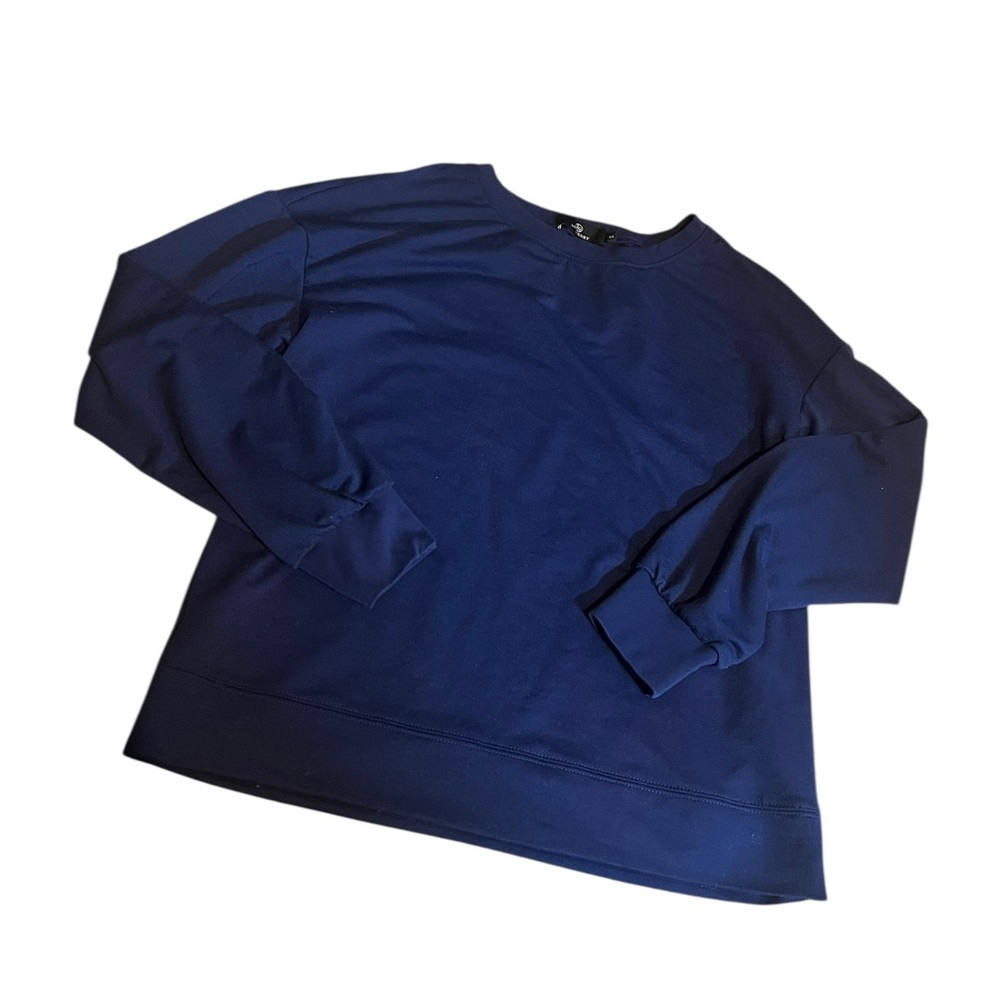 Lillusory Women’s Blue Crewneck Sweatshirt Size Small Stretch Pullover